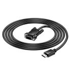 hoco US12 HDTV Male to VGA Male HD Data Cable, Length:2m(Black) - 3