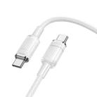 Borofone BU56 Succeed PD60W Type-C to Type-C Fast Charging Data Cable, Length: 1.2m(White) - 3