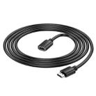 hoco US13 HDTV Male to HDTV Female HD Extension Data Cable, Length:2m(Black) - 3