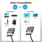 0.7m Coiled Coaxial 8K 48Gbps HDMI 2.1 Cable, Port:Down to Down Elbow - 3