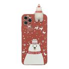 For iPhone 11 Christmas Series Painted Pattern Liquid TPU Case(Red Bear) - 1