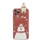 For iPhone 11 Pro Max Christmas Series Painted Pattern Liquid TPU Case(Red Bear) - 1