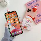 For iPhone 11 Pro Max Christmas Series Painted Pattern Liquid TPU Case(Pink Santa Claus) - 2