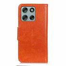 For Motorola Moto G56 5G Nappa Texture Horizontal Flip Leather Phone Case(Orange) - 3