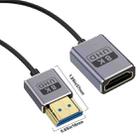 0.7m Coiled Coaxial 8K 48Gbps HDMI 2.1 Cable, Port:Male to Female Straight - 2