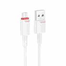 Borofone BX110 Beneficio 2.4A USB to Micro USB Charging Data Cable, Length: 1m(White) - 1