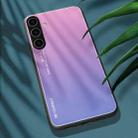 For Samsung Galaxy S25 5G Gradient Color Glass Phone Case(Pink Purple) - 2