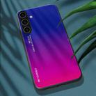 For Samsung Galaxy S25 5G Gradient Color Glass Phone Case(Purple Red) - 2