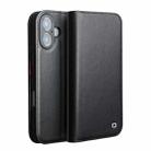 For iPhone 17 QIALINO Classic Gen2 Genuine Leather Phone Case(Black) - 1
