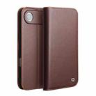 For iPhone 17 Air QIALINO Classic Gen2 Genuine Leather Phone Case(Brown) - 1