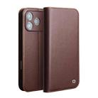 For iPhone 17 Pro Max QIALINO Classic Gen2 Genuine Leather Phone Case(Brown) - 1