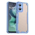 For Motorola Moto G35 5G Armor Glaze PC Hybrid TPU Phone Case(Blue) - 1