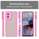 For Motorola Moto G55 5G Armor Glaze PC Hybrid TPU Phone Case(Pink) - 2