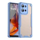 For Motorola Moto G75 5G Armor Glaze PC Hybrid TPU Phone Case(Blue) - 1