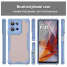 For Motorola Moto G75 5G Armor Glaze PC Hybrid TPU Phone Case(Blue) - 2