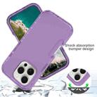 For iPhone 16 Pro Shockproof Clear Gradient PC + TPU Phone Case(Purple) - 3