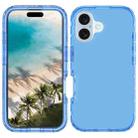 For iPhone 16 Plus Shockproof Clear Gradient PC + TPU Phone Case(Blue) - 2