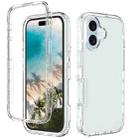 For iPhone 16 Plus Shockproof Clear Gradient PC + TPU Phone Case(Transparent) - 1