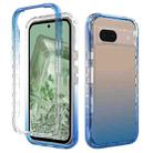 For Google Pixel 8a Shockproof Clear Gradient PC + TPU Phone Case(Blue) - 1