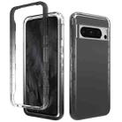 For Google Pixel 8 Pro Shockproof Clear Gradient PC + TPU Phone Case(Black) - 1