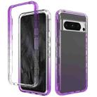 For Google Pixel 8 Pro Shockproof Clear Gradient PC + TPU Phone Case(Purple) - 1