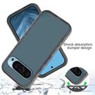 For Google Pixel 9 / 9 Pro Shockproof Clear Gradient PC + TPU Phone Case(Black) - 3