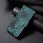 For Samsung Galaxy A56 5G Pen Heart Cat Embossed Leather Phone Case(Green) - 2