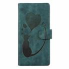 For Samsung Galaxy A17 5G / A26 5G Pen Heart Cat Embossed Leather Phone Case(Green) - 2