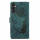 For Samsung Galaxy A17 5G / A26 5G Pen Heart Cat Embossed Leather Phone Case(Green) - 3