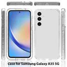 For Samsung Galaxy A35 5G Shockproof Clear Gradient PC + TPU Phone Case(Black) - 2