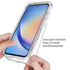 For Samsung Galaxy A35 5G Shockproof Clear Gradient PC + TPU Phone Case(Black) - 3