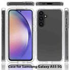 For Samsung Galaxy A55 5G Shockproof Clear Gradient PC + TPU Phone Case(Blue) - 2