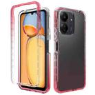 For Redmi 13C 4G / 5G Shockproof Clear Gradient PC + TPU Phone Case(Red) - 1