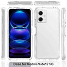 For Redmi Note 12 5G Global Shockproof Clear Gradient PC + TPU Phone Case(Transparent) - 2