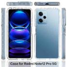 For Redmi Note 12 Pro 5G Global Shockproof Clear Gradient PC + TPU Phone Case(Black) - 2