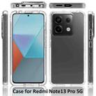 For Redmi Note 13 Pro 5G Shockproof Clear Gradient PC + TPU Phone Case(Black) - 2