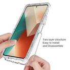 For Redmi Note 13 5G Shockproof Clear Gradient PC + TPU Phone Case(Transparent) - 3