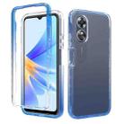 For OPPO A17 4G Shockproof Clear Gradient PC + TPU Phone Case(Blue) - 1