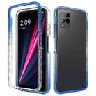 For T-Mobile REVVL 6 Pro 5G Shockproof Clear Gradient PC + TPU Phone Case(Blue) - 1