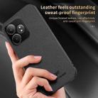 For Realme GT Neo6 SE HUIYI Leather Magnetic Phone Case(Grey) - 3