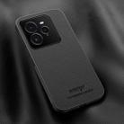 For Realme GT 7 Pro HUIYI Leather Magnetic Phone Case(Black) - 1