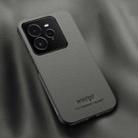 For Realme GT 7 Pro HUIYI Leather Magnetic Phone Case(Grey) - 1