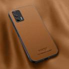 For Realme GT Neo2T HUIYI Leather Magnetic Phone Case(Brown) - 1