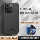 For Realme C63 / C61 4G HUIYI Leather Magnetic Phone Case(Grey) - 2