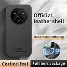 For Realme 14 Pro+ HUIYI Leather Magnetic Phone Case(White) - 2