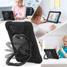For Xiaomi Redmi Pad SE 8.7 Silicone Hybrid PC Tablet Case with Holder & Shoulder Strap(Black) - 3