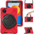 For Xiaomi Redmi Pad SE 8.7 Silicone Hybrid PC Tablet Case with Holder & Shoulder Strap(Red) - 2