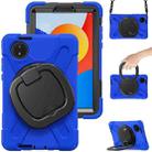 For Xiaomi Redmi Pad SE 8.7 Silicone Hybrid PC Tablet Case with Holder & Shoulder Strap(Blue) - 2