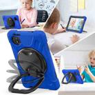For Xiaomi Redmi Pad SE 8.7 Silicone Hybrid PC Tablet Case with Holder & Shoulder Strap(Blue) - 3