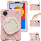 For Xiaomi Redmi Pad SE 8.7 Silicone Hybrid PC Tablet Case with Holder & Shoulder Strap(Cherry Blossom Pink) - 2
